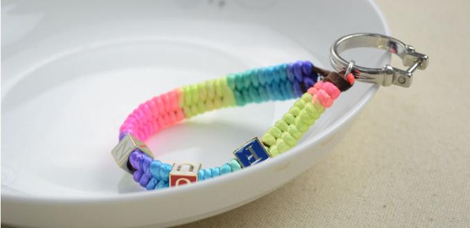 Porte-clés bracelet - Modèle spécial pour DIY bracelet tressé