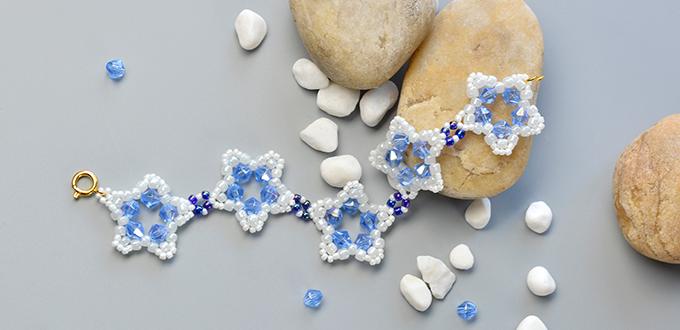 How to Make Handmade Star Seed Beaded Bracelet with Glass Beads