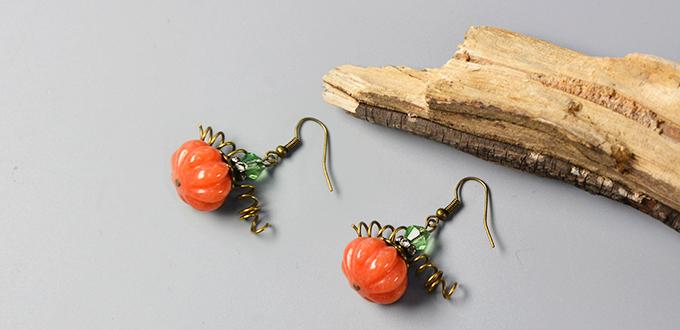 How to Make Simple yet Chic Pumpkin Earrings for Halloween