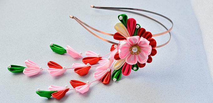 How to Make a Headband with Japanese Ribbon Hair Accessories