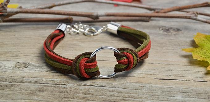 Pandahall Easy Project- How to Make Simple Suede Cord Bracelet within Two  Steps- Pandahall.com