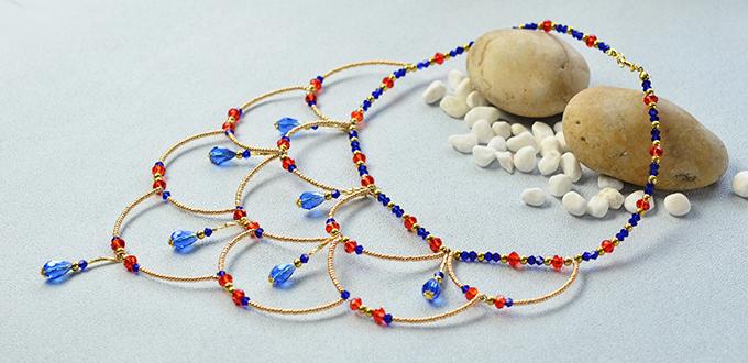 Pandahall Tutorial - How to Make Vintage Style Necklaces with Glass Beads and Seed Beads 
