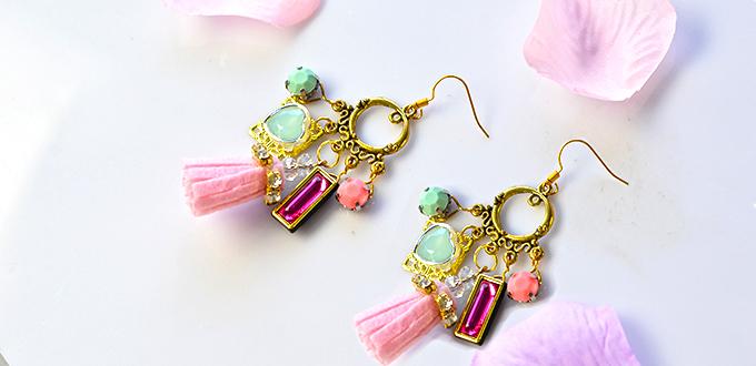 Easy Earring Designs – How to Make a Pair of Vintage Style Chandelier Earrings