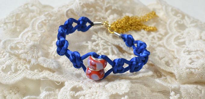 Tutorials on How to Make Blue Beaded Sailor Bracelet
