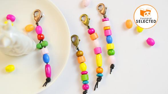 PandaHall Selected Tutorial on Wooden Beads Keychain