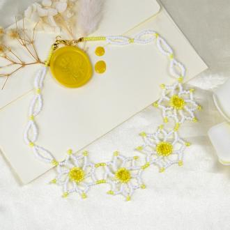 PandaHall Idea on Flower Shape Beaded Necklace