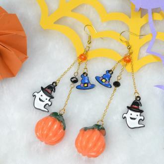 PandaHall Idea on Pumpkin Drop Earrings