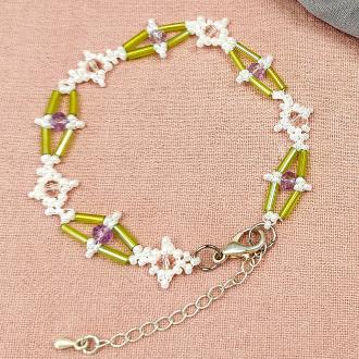 How to Make Summer Style Glass and Seed Beaded Bracelet