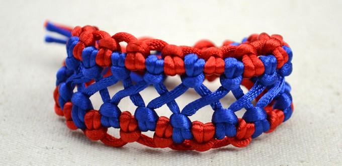 How do You Make Woven Hemp Bracelet with Two Colored Strings for Guys