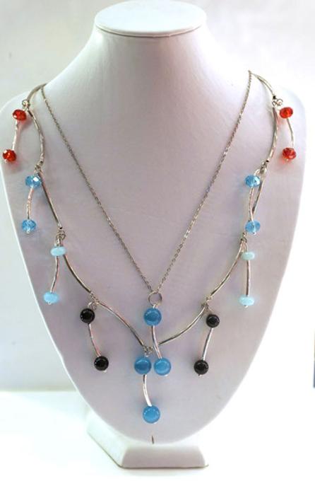 Bead and Chain Necklace 