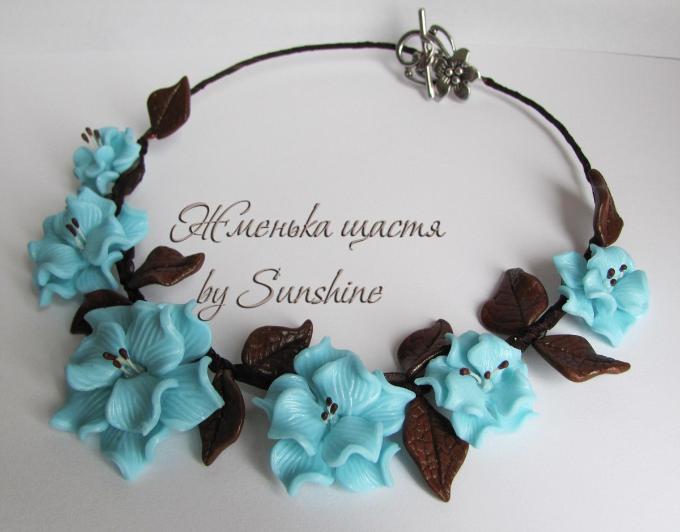 Turquoise Flower Necklace 
