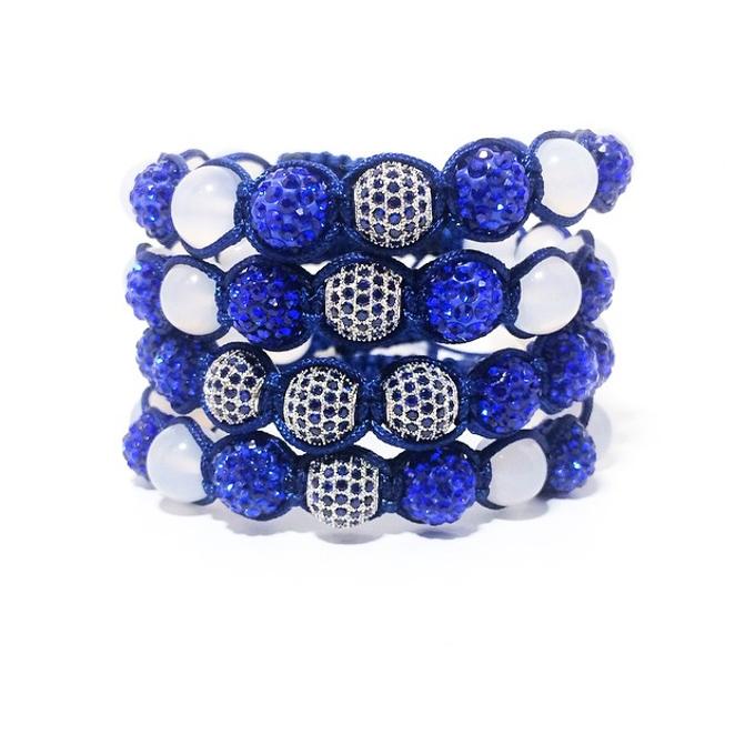 4-strand blue bracelet