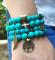 tibetan style turquoise bead bracelet 