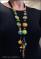 colorful galss beads necklace