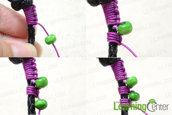 macrame bracelet with beads tutorial