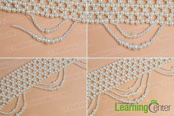 Make other 2 layers bead drop patterns