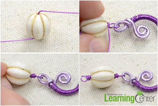 Step 2: connect to turquoise bead link