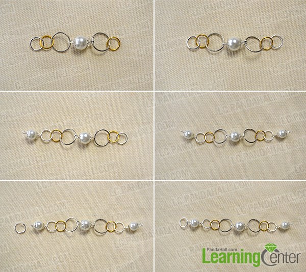 How to Make Fashion Jump Ring Jewelry Set with Pearl Beads 2