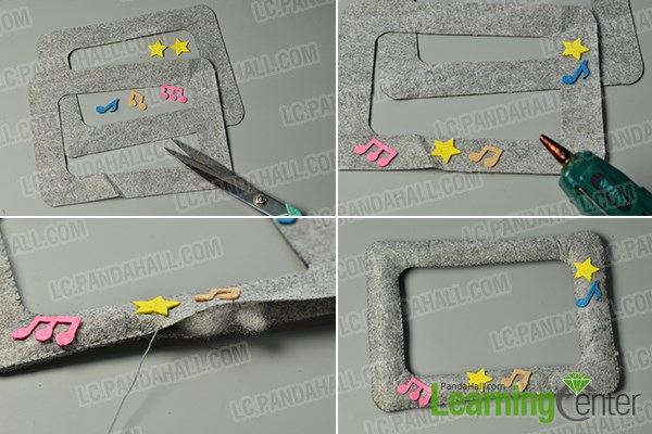 make the sixth part of the ease felt photo frame
