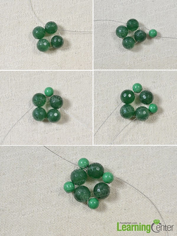 Bead a square pattern