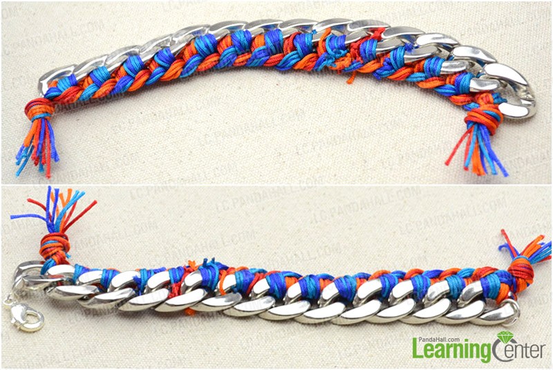 Step 2: Attach clasp to this braided bracelet