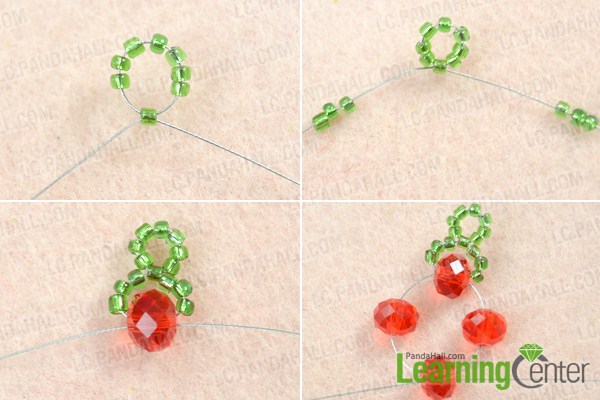 Instruction on making your own beaded earrings