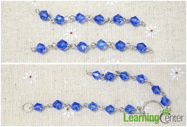 make the third strand beads of necklace