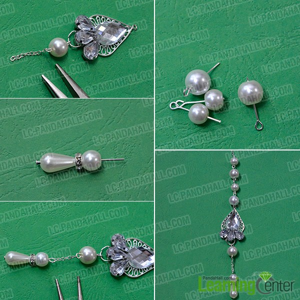  Add more pearl beads with silver cross chain