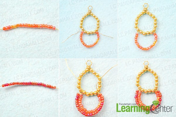 make colorful hoop earrings