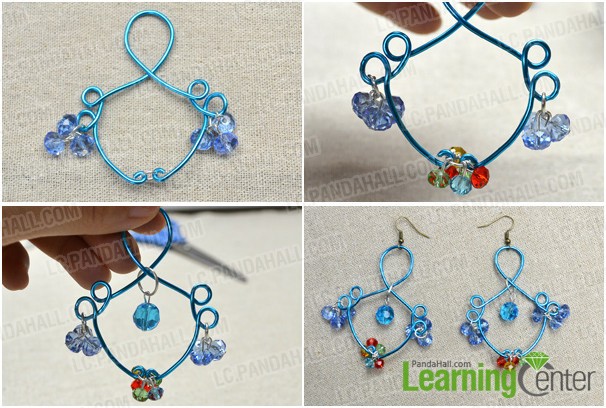 finish this aluminum wire earrings