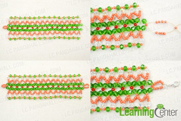 how to make beaded cuff bracelet