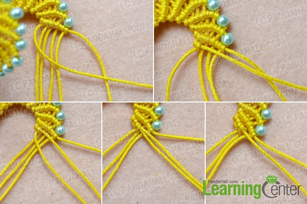 Fasten the knitted earring patterns