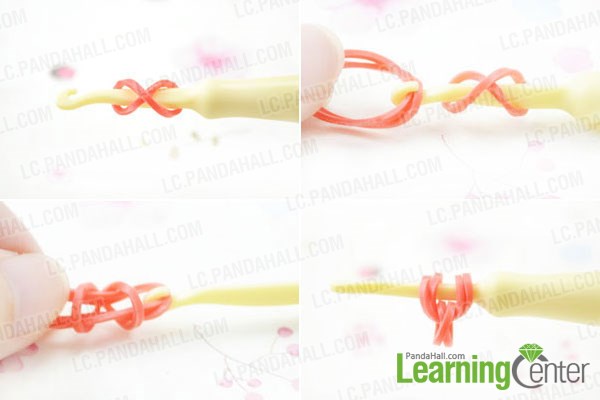 2 Steps Tutorial to Make Simple Rubber Band Cross Earrings Without