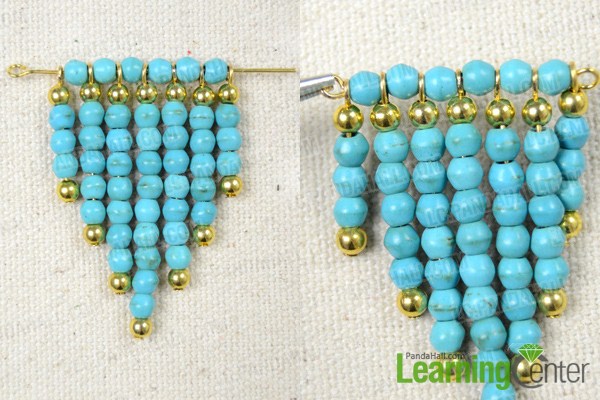 Make the basic turquoise statement earring