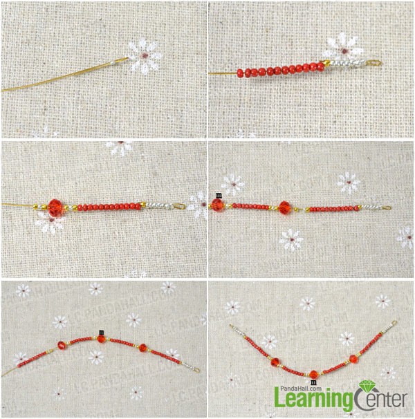 make the longer string of beads for native american earrings
