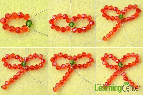 Make a beaded bow with wire