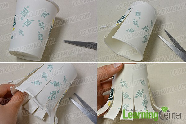 make the main part for the paper cup octopus craft