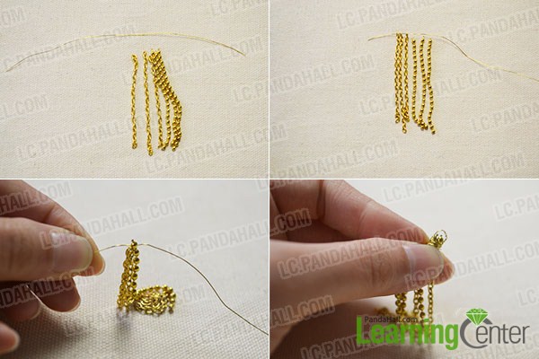 make a tassel with chains
