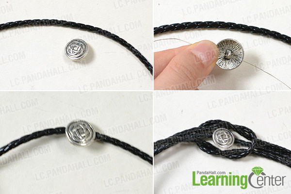 make the rest part of the black leather cord bracelet