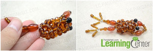 Pictured Tutorial on DIY Beads Cluster Cell Phone Charm with 3 Steps-  Pandahall.com