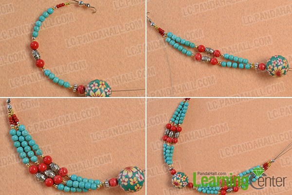 Slide beads for the bracelet