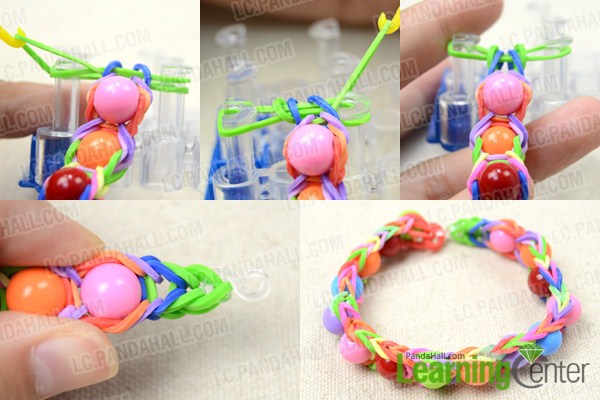  make rubber band bracelet with beads