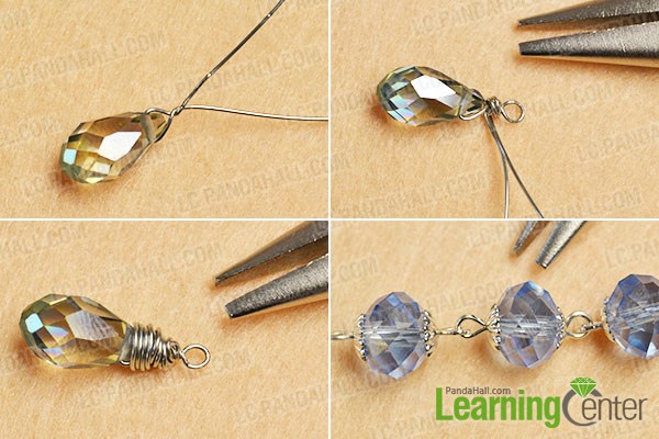 Make more small pendants with the beads