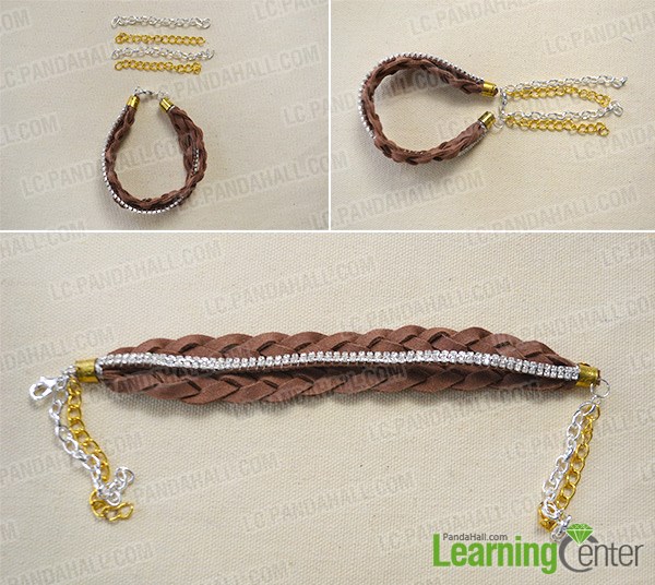 How to Make Cool Braided Chain Bracelet Tutorial 6