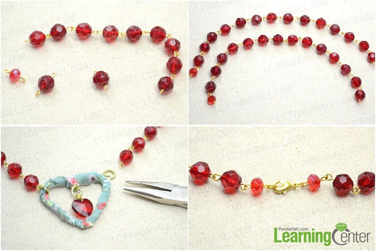Step 3: Finish the whole necklace
