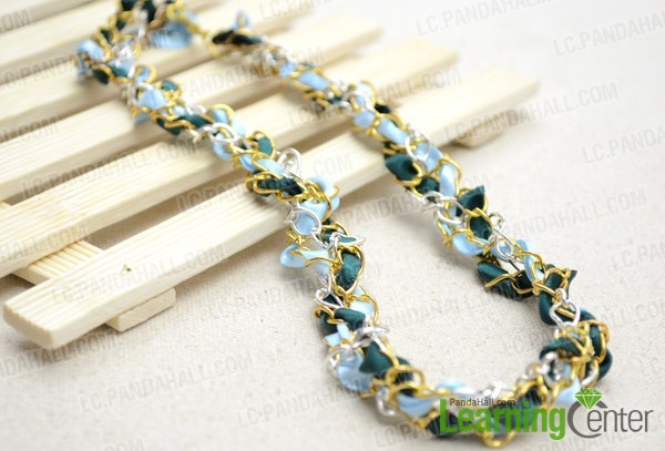 DIY woven chain necklace