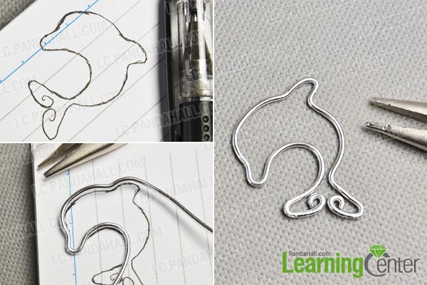 Wrap a wire dolphin