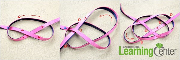 Start to make the ribbon knot