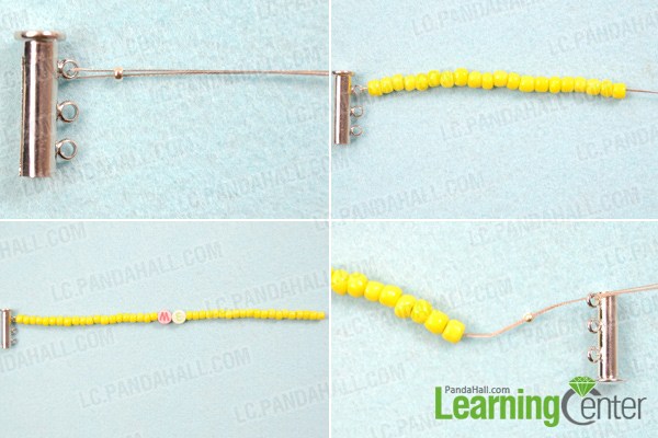 Instruction on making alphabet bead bracelet ideas