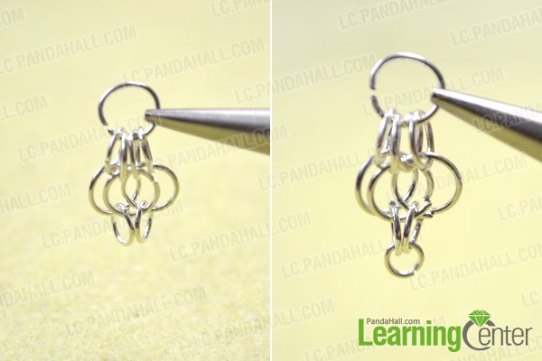 Make the butterfly wing for the jump ring earring patterns
